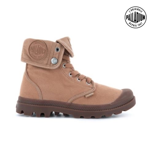 Bottes Palladium Baggy Femme Marron | FR AWB683C